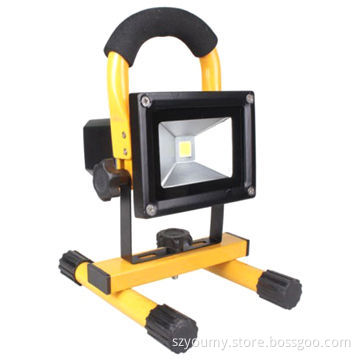 Hot sale portable LED hiking lamp, 20W waterproof rechargeable battery floodlight